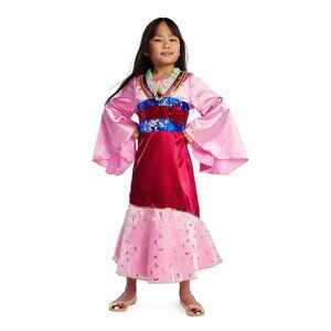 DELUXE Disney Store Princess Mulan Costume Kimono Dress Size GIRL'S 5-